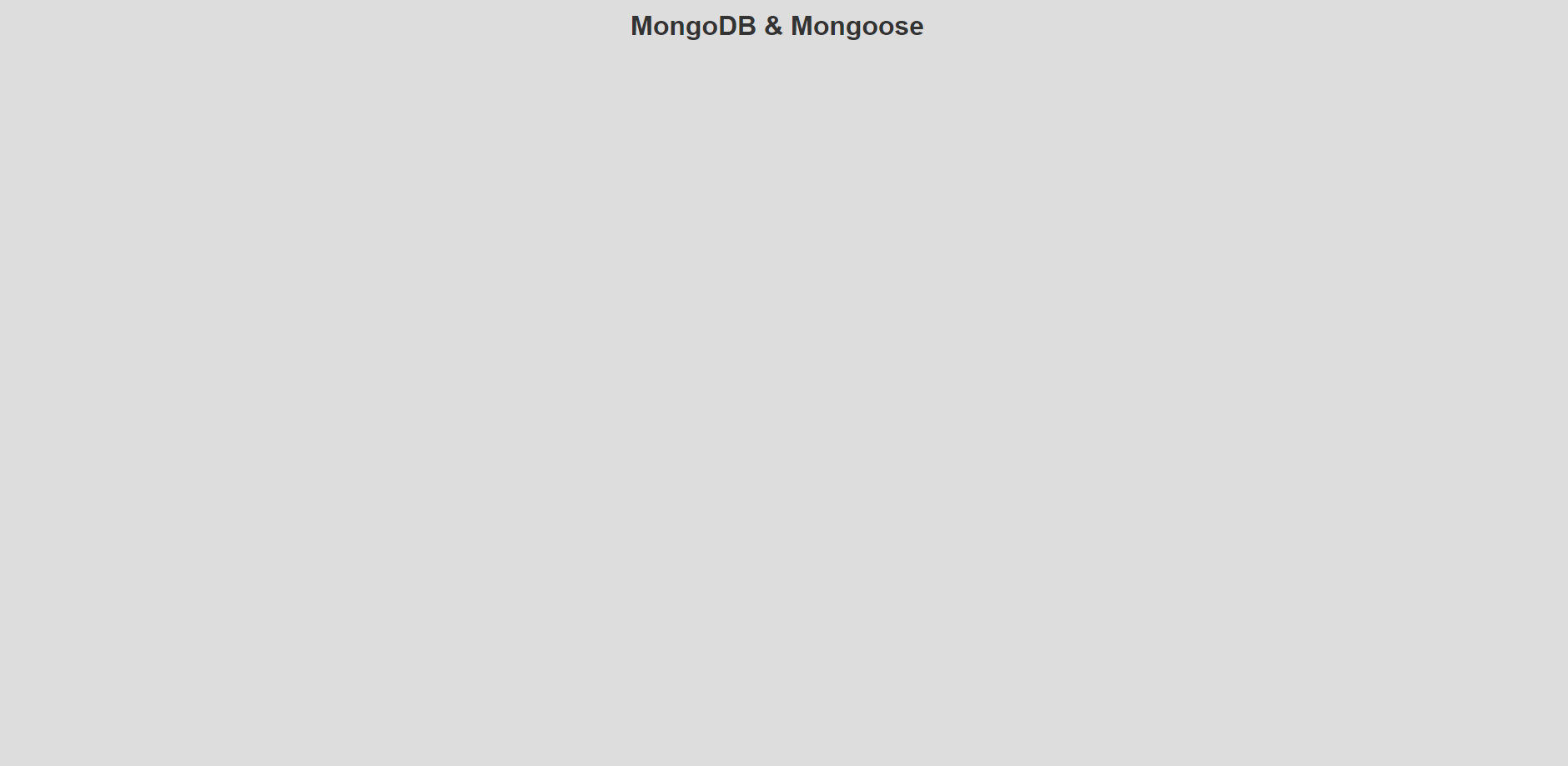 Preview of NoSQL practice.